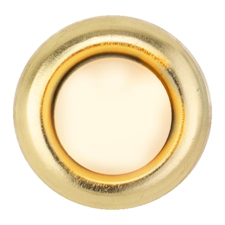 Newhouse Hardware Round Unlighted Wired Doorbell Push Button Insert, Brass, PK 25 FMBL-25
